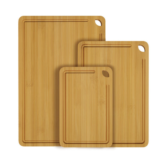 Natural Bamboo Cutting Board Set of 3 banner
